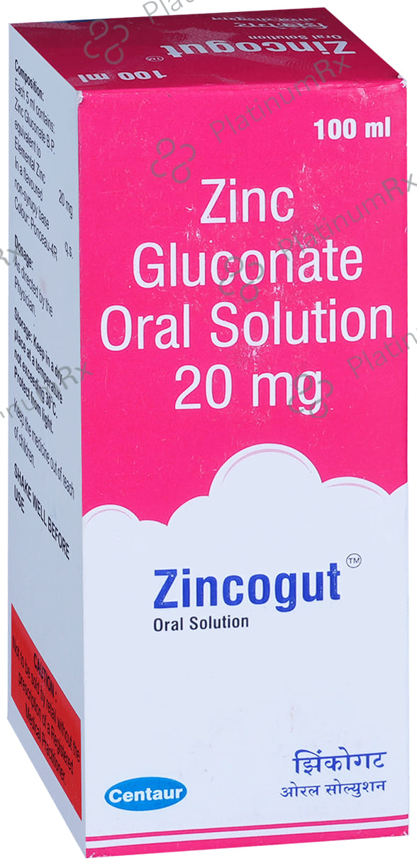 Zincogut 20mg Syrup 100ml