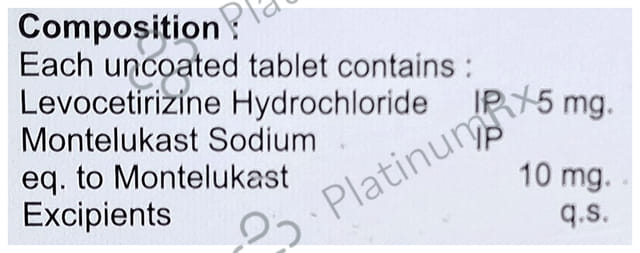 Yuvicet 5/10mg M Tablet 10s