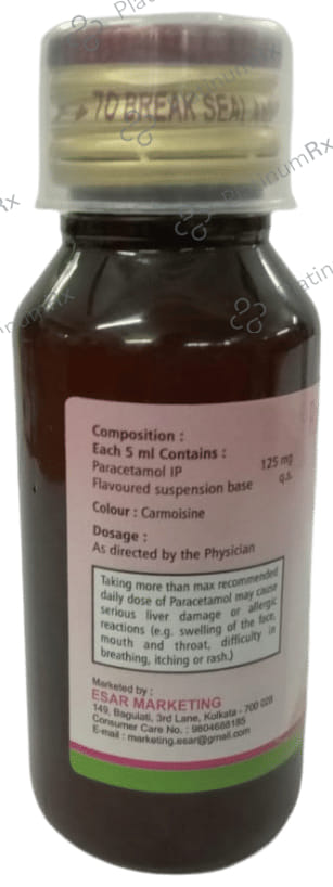 Paradol 125mg Oral Suspension 60ml