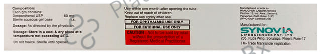 Dpnol Ophthalmic Gel 5gm