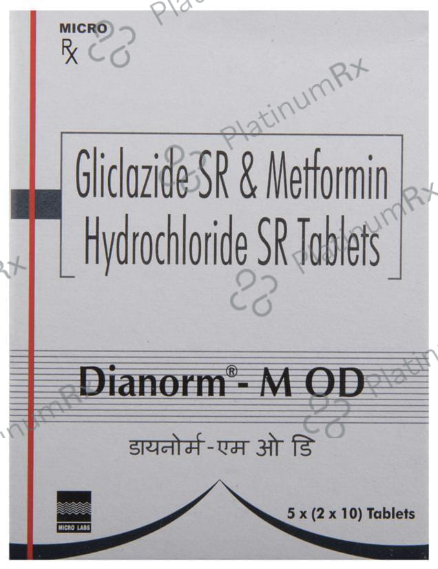 Dianorm M OD 60/500mg Tablet SR 10s