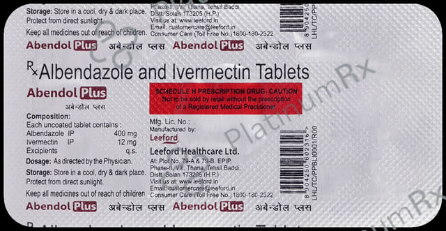 Abendol Plus 12/400mg Tablet 1s