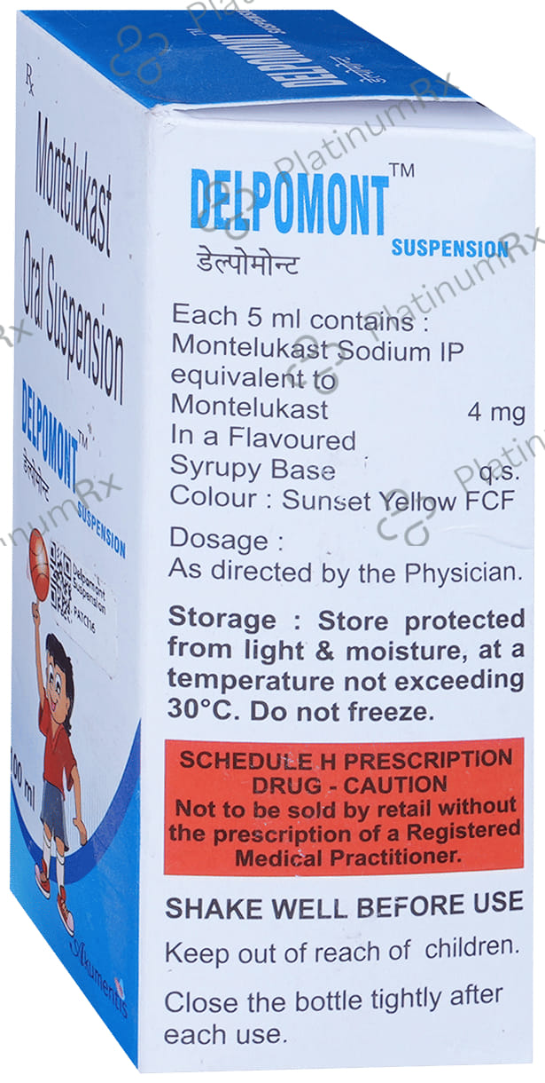 Delpomont 4mg Oral Suspension 100ml