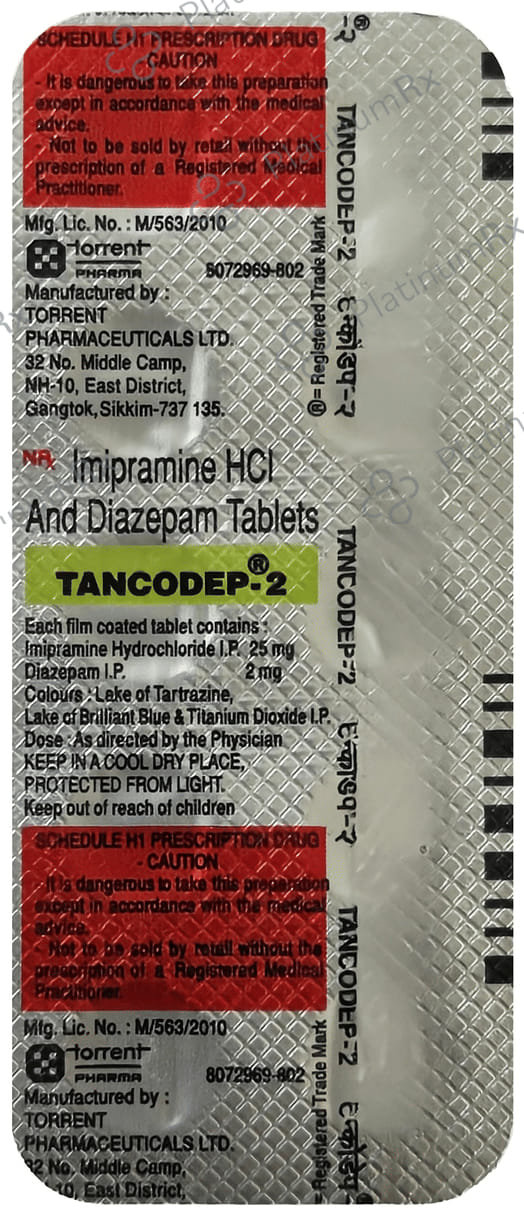 Tancodep 2mg/25mg Tablet