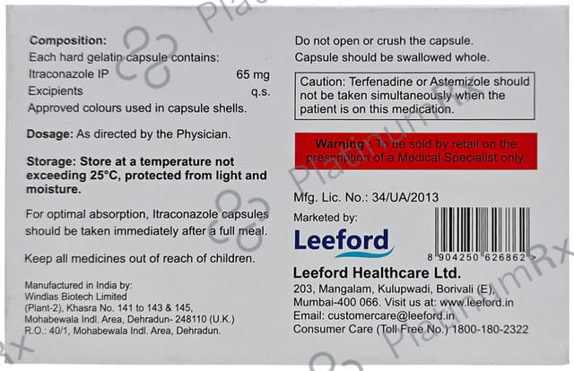 Itrostred SB 65mg Capsule