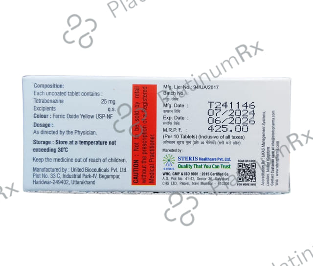 Benztetra 25mg Tablet 10s