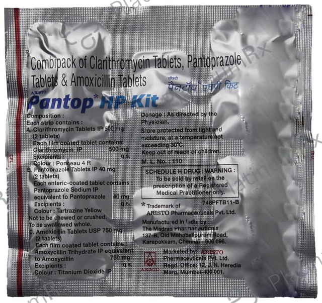 Pantop HP Kit 75/500/40mg Tablet 6s