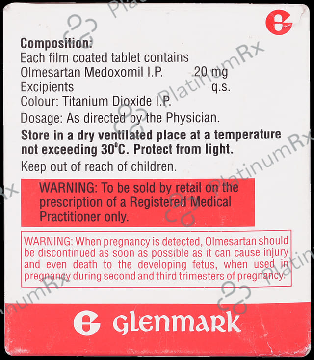 Olmax 20mg Tablet 15s