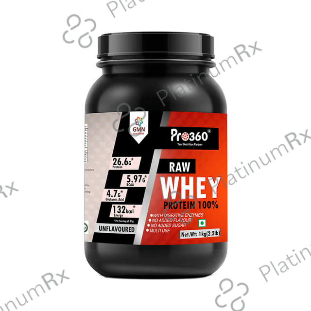 Pro360 Raw Whey Protein 100% Unflavoured 1 kg
