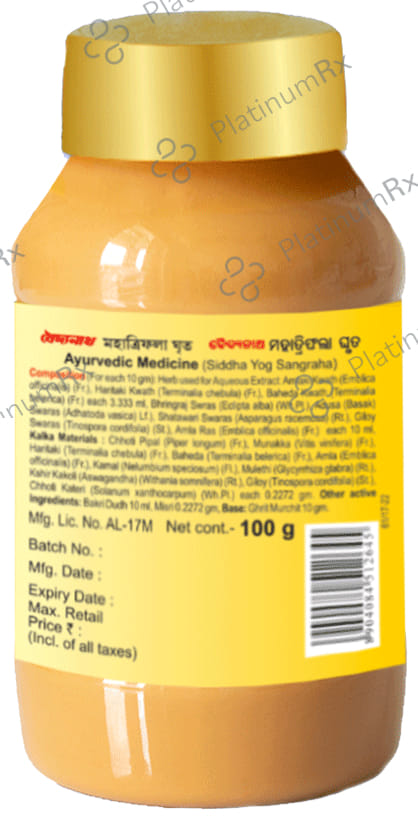 Baidyanath Mahatriphala Ghrit Useful for Eye Diseases