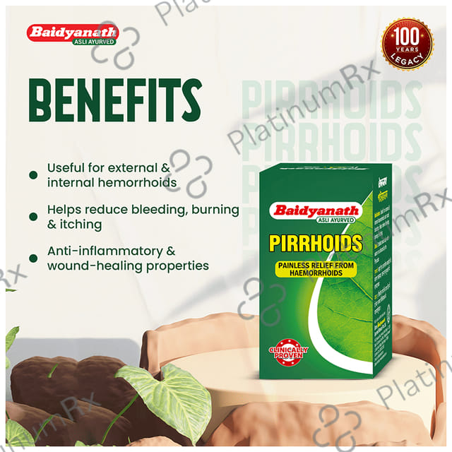 Baidyanath Pirrhoids Tablet - For Piles Management