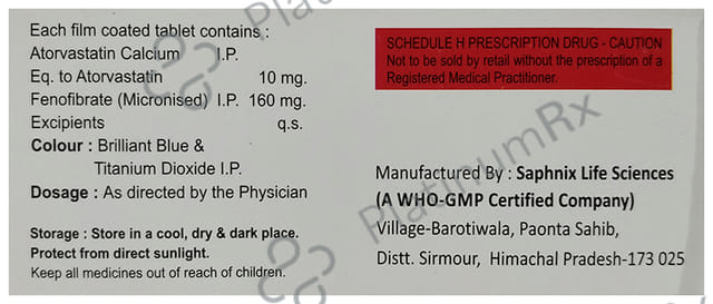 Atorcaid F 10/160mg Tablet 10s