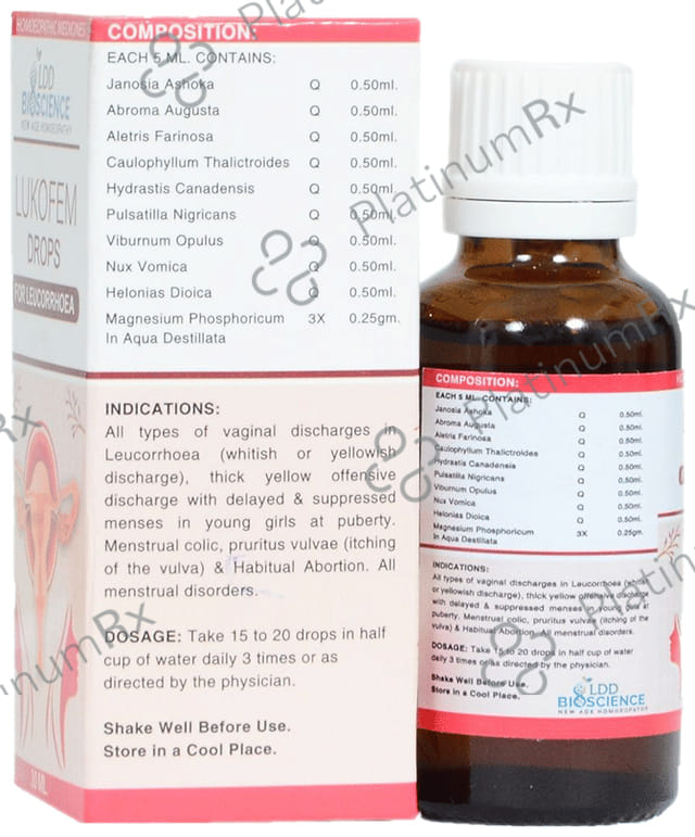 LDD Bioscience Lukofem Drop for Leucorrhoea