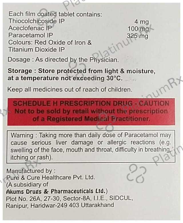 Acenus TH 4/100/325mg Tablet 10s