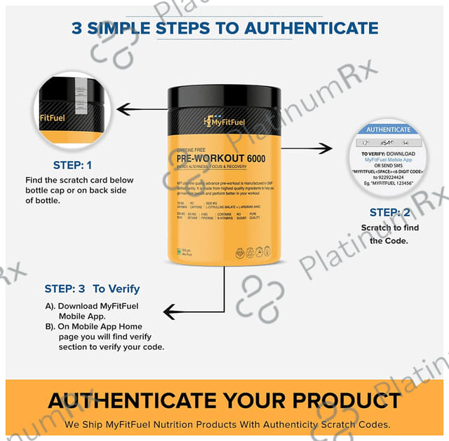 MyFitFuel ZMA+ with Vitamin C & Piperine Tablet 180 tablets