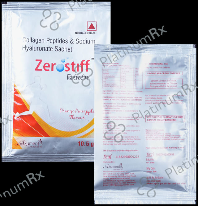 Zerostiff Sachet Orange Pineapple 10.5gm