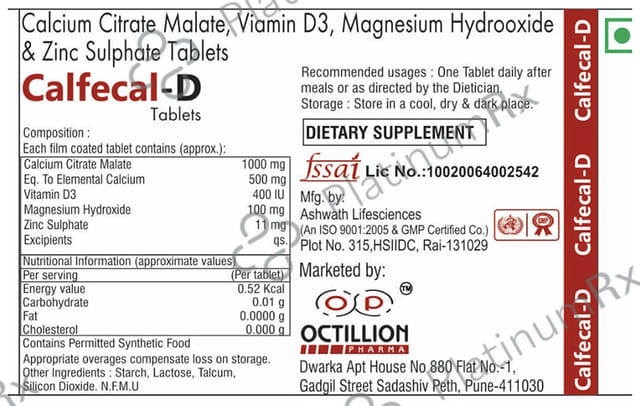 Calfecal D Tablet 10s