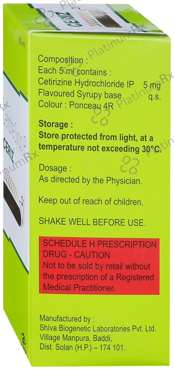 Ceriz 5mg Syrup 60ml