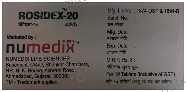 Rosidex 20 Tablet