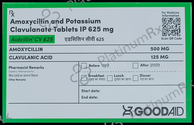 Aidcillin CV 625mg Tablet 10s
