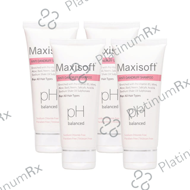 Maxisoft PH Balanced Anti Dandruff Shampoo (100ml Each) 4 Tubes