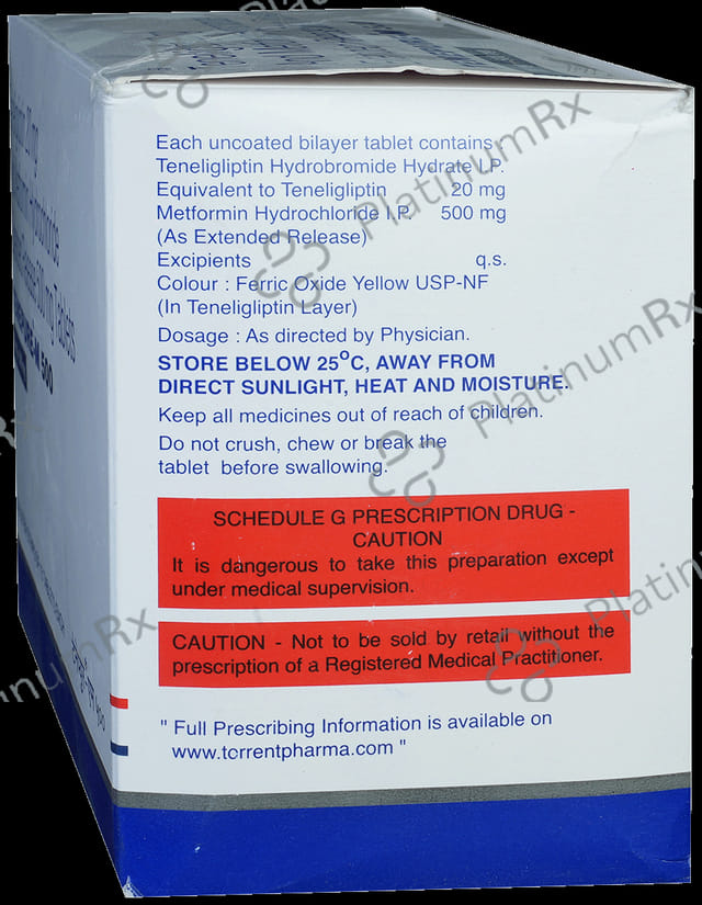 Tenepure M 500/20mg Tablet ER 15s