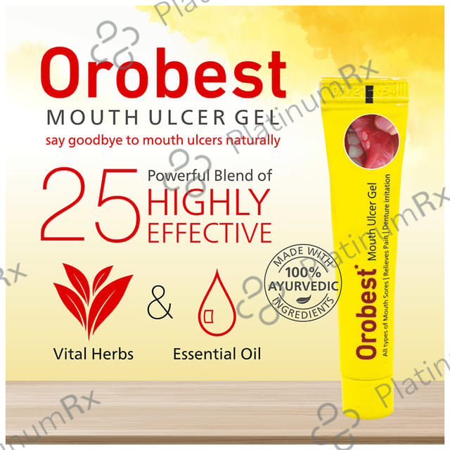 Orobest Mouth Ulcer Gel (10gm Each) 2 Tubes