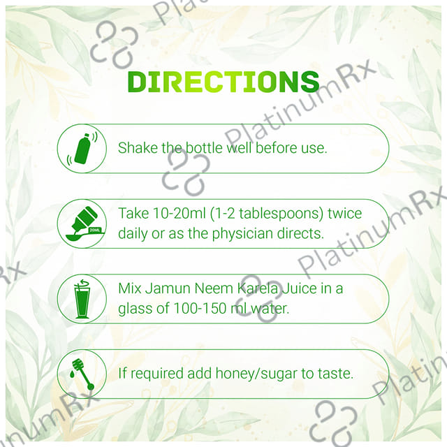 Dabur Jamun Neem Karela Juice For Healthy Glucose Levels, Digestion, Metabolism & Immunity