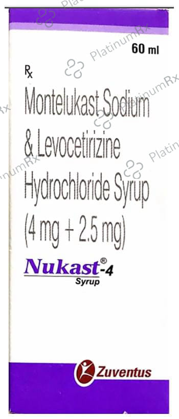 Nukast 4/2.5mg Syrup 60ml