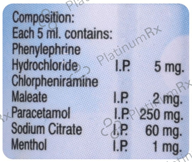 Nonax Cold 2/250/5mg Oral Suspension 60ml