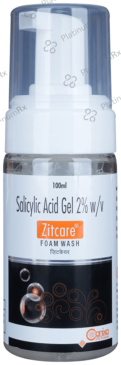 Zitcare 2% Foam Wash Gel 100ml