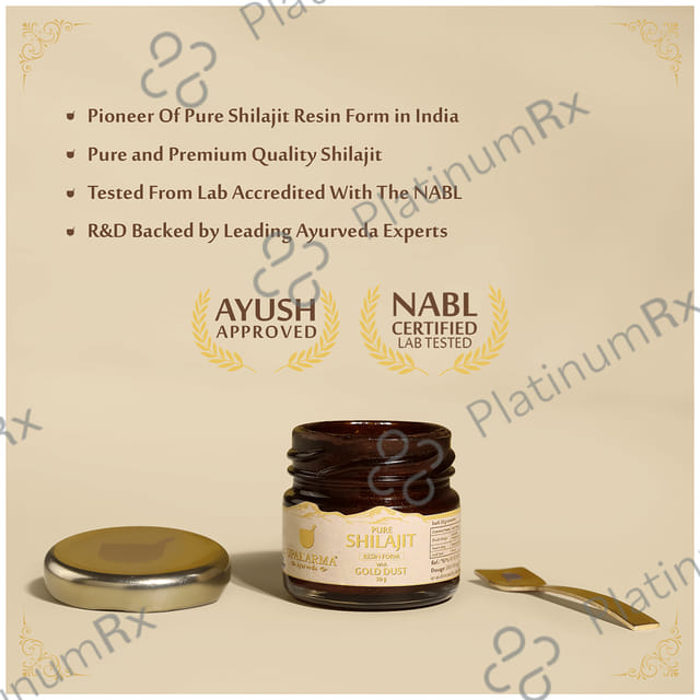 Upakarma Ayurveda Pure Shilajit Resin Form with Gold Dust 20gm