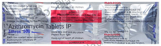 Zithrox 500mg Tablet 5s