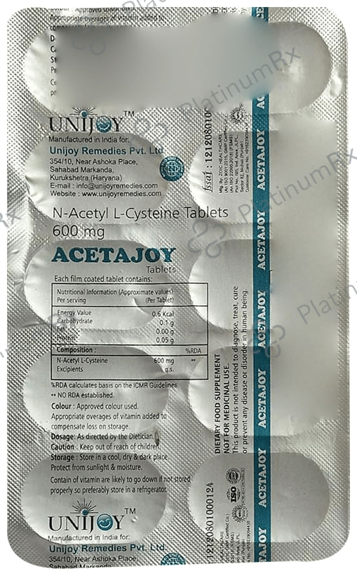Acetajoy 600mg Tablet 10s