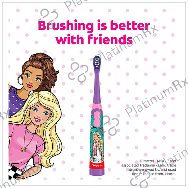 Colgate 3+ Years Extra Soft Battery Powered Toothbrush Barbie