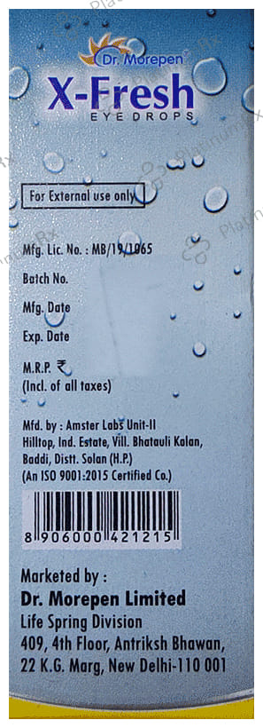 X Fresh Eye Drop 10ml