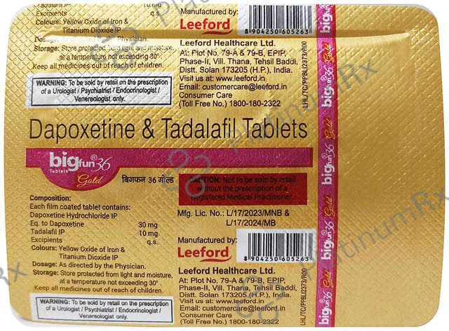 Bigfun 36 Gold 10/30mg Tablet 4s