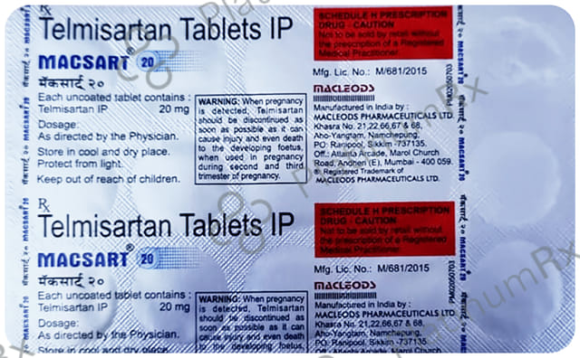 Macsart 20mg Tablet 15s