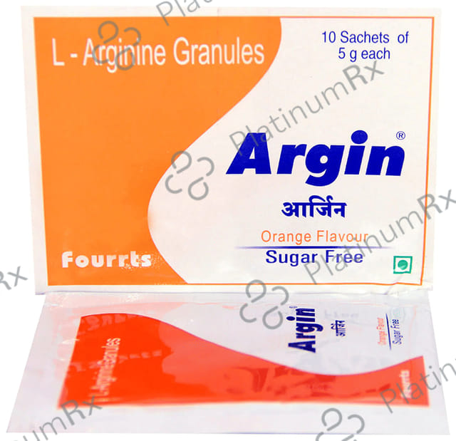 Argin 3000mg Orange Flavour Sachet 5gm