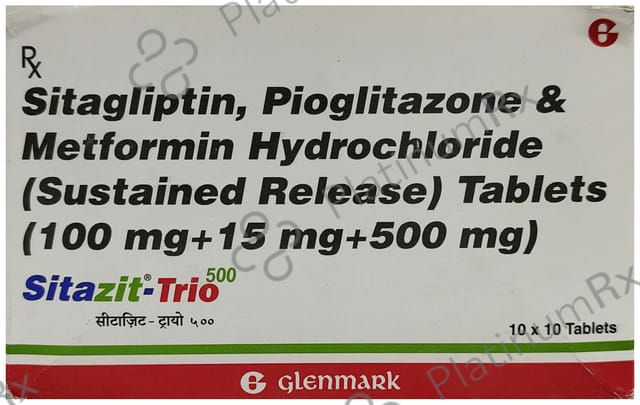 Sitazit Trio 15/100/500mg Tablet 10s
