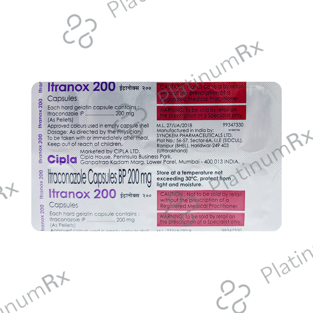 Itranox 200mg Capsule 10s