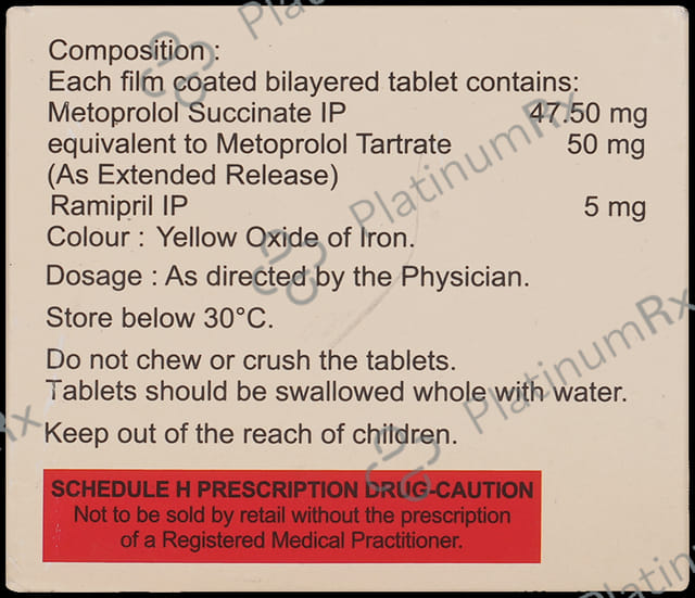 Met XL R 50/5mg Tablet 15s