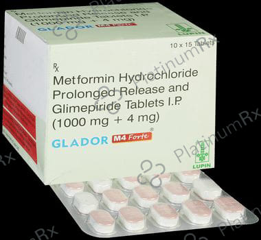 Glador M4 Forte 4/1000mg Tablet PR 15s