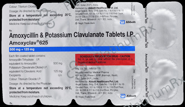 Amoxyclav 625mg Tablet 10s