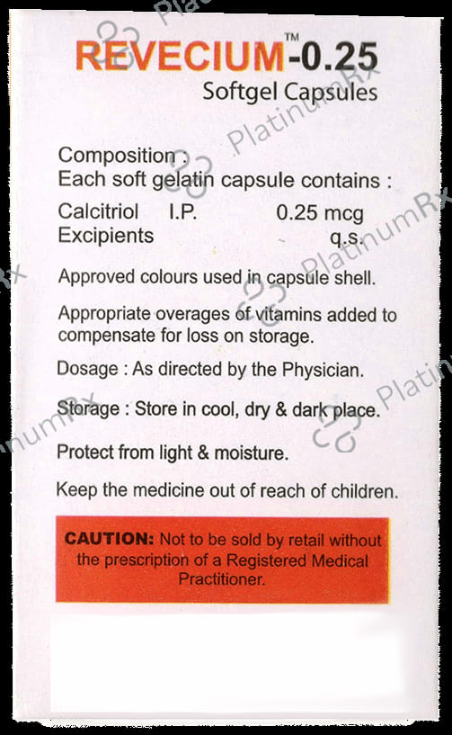 Revecium 0.25 Softgel Capsule