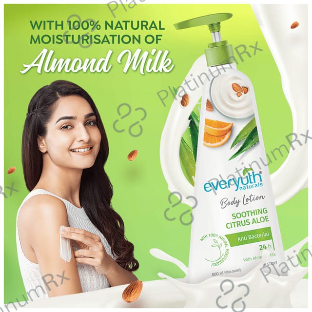 Everyuth Naturals Soothing Citrus Aloe Body Lotion 500 ml