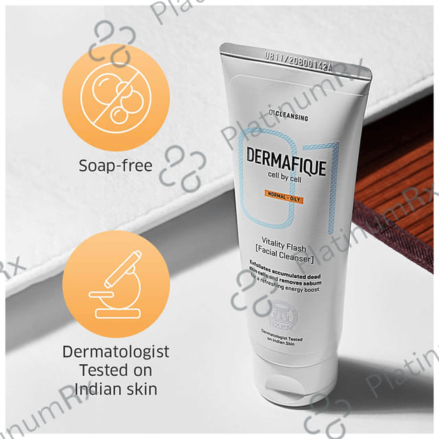 Dermafique Normal-Oily Vitality Flash Facial Cleanser