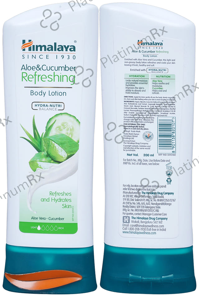 Himalaya Aloe & Cucumber Refreshing Body Lotion 200 ml