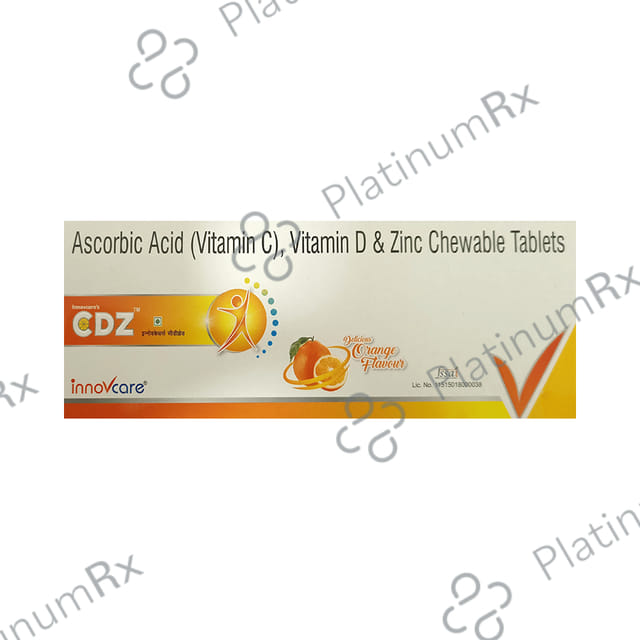 Innovcare's CDZ Chewable Tablet Delicious Orange 10s