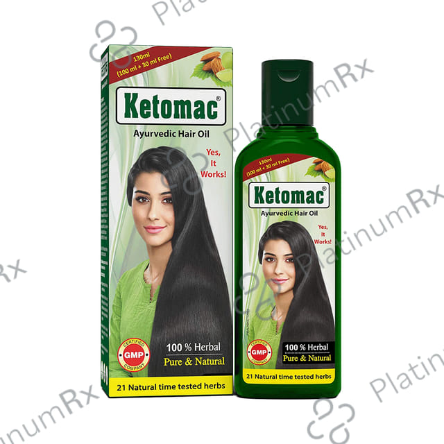 Ketomac Ayurvedic Hair Oil (130ml Each) 1 Bottle